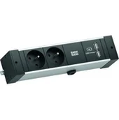 Gniazdka elektryczne - BACHMANN DESK RAIL 2xUTE 1xUSB Charger 2.0m GST18 - miniaturka - grafika 1