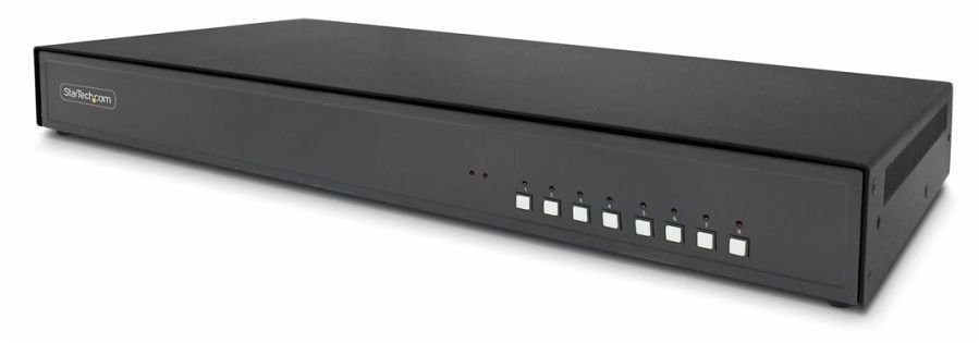 Przełącznik StarTech .Com - KVM-Switch - bezpieczny - 8 x KVM port s - 1 lokalny użytkownik - Desktop - zgodny z TAA CK4-P108C