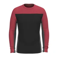 Pozostała odzież narciarska - Longsleeve męski Smartwool Classic Thermal Merino Base Layer Colorblock Crew - miniaturka - grafika 1