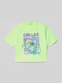 Koszulki dla chłopców - T-shirt z nadrukiem z motywem i okrągłym dekoltem - miniaturka - grafika 1