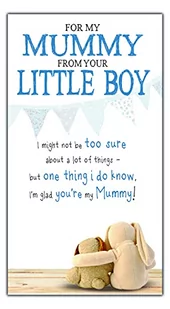 Emotional Rescue Kartka urodzinowa dla mumii od Little Boya, na pewno o chłopcu, mumia od małego chłopca, kartka z życzeniami, 130 x 235 mm ZVW7048 - Kartki okolicznościowe i zaproszenia - miniaturka - grafika 1