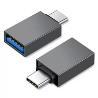 Pozostałe akcesoria do telefonów - Adapter OTG Przejściówka USB 3.0 do USB-C/Type-C (Gray) - miniaturka - grafika 1