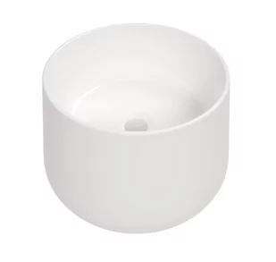 Deante Arnika Umywalka nablatowa 37,5 cm biała CGN6U32 - Umywalki - miniaturka - grafika 1