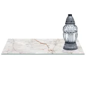 Lampiony i znicze - SZKLANA PODSTAWKA POD ZNICZE z dedykacją 60x20cm Marmur 376c - miniaturka - grafika 1