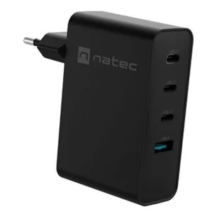 Ładowarka sieciowa NATEC Ribera 100W GaN Czarny - Ładowarki do telefonów - miniaturka - grafika 1