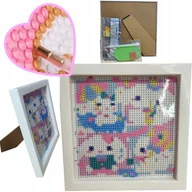 Prace ręczne dla dzieci - 2 x Zestaw Cinnamoroll Do Malowania Wyklejania DIAMENTAMI NA PŁÓTNIE DIY - miniaturka - grafika 1
