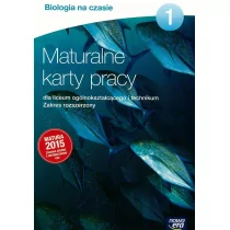 Nowa Era Biologia na czasie 1 Maturalne karty pracy Zakres rozszerzony. Klasa 1 Szkoły ponadgimnazjalne Biologia - Arciuch Barbara, Magdalena Fiałkowska-Kołek, - Podręczniki dla liceum - miniaturka - grafika 1