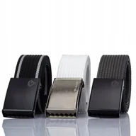 Paski - Paski PARCIANE CZARNY BIAŁY POPIEL ZEASTAW Męski - miniaturka - grafika 1