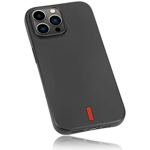 mumbi Etui kompatybilne z iPhone 14 Pro Max, etui ochronne, etui na telefon komórkowy, czarne z czerwonymi paskami - Etui i futerały do telefonów - miniaturka - grafika 1