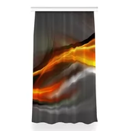 Zasłony - Zasłona na taśmę 150x260 Abstrakcja pomarańczowa, Fabricsy - miniaturka - grafika 1
