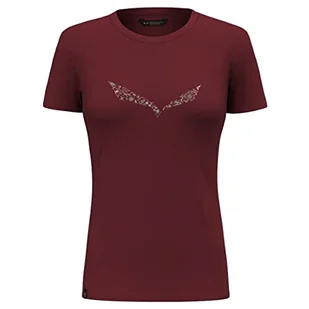 Salewa Solidlogo Dri-Release® T-shirt damski, Syrah, 2XL, Syrah, XXL - Koszulki i topy damskie - miniaturka - grafika 1