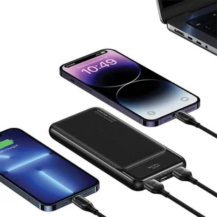 USAMS Powerbank 30000mAh 10W 1C+2A czarny XY Series 30KCD20201 US-CD2023 - Powerbanki - miniaturka - grafika 12