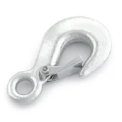 Haki, szakle i karabinki - Hak z Zabezpieczeniem Udźwig 1600 kg. Ocynk - miniaturka - grafika 1