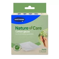 Apteczki i materiały opatrunkowe - HARTMANN Nature Care Naturalne kompresy bawełniane 7,5x7,5cm, 5x2 szt. - >>> DARMOWA od 59zł<<< 24h !!! - miniaturka - grafika 1