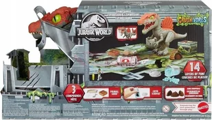 JURASSIC WORLD CRUSHIVORES Spinozaur Dziki uciekinier, zestaw do zabawy HTP71 - Figurki dla dzieci - miniaturka - grafika 1