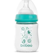 Butelki dla niemowląt - Baboo Anti-colic Glass Feeding Bottle Wide Neck butelka do karmienia 0m+ 150 ml - miniaturka - grafika 1