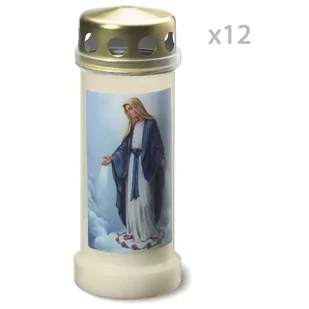 Bolsius Wkłady do zniczy z obrazkiem No 6, 12 szt., przezroczyste Sfeerpunt - Świece - miniaturka - grafika 1