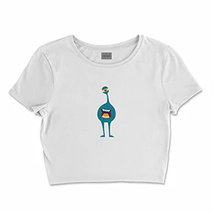 Bona Basics, Damski T-shirt basic, z nadrukiem cyfrowym, 100 bawełny, biały, swobodny, damski top, rozmiar: L, biały, L Krótki - Koszulki i topy damskie - miniaturka - grafika 1