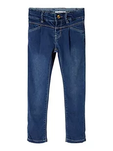 NAME IT Jeansy dziewczęce, niebieski (medium blue denim), 92 cm - Spodnie i spodenki dla dziewczynek - miniaturka - grafika 1
