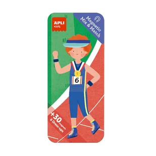 Magnetyczna układanka Mix&Match Apli Kids Sport - Układanki dla dzieci - miniaturka - grafika 1