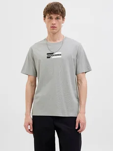 Jack & Jones Koszulka "Jjcorp" w kolorze szarym - Koszulki męskie - miniaturka - grafika 1