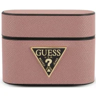 Akcesoria do słuchawek - Apple Guess Etui Guess Saffiano Case, Airpods Pro, różowe 3700740479001 - miniaturka - grafika 1