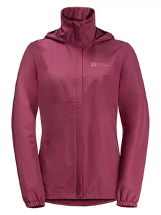 Jack Wolfskin Kurtka przeciwdeszczowa "Stormy" w kolorze różowym - Kurtki i kamizelki sportowe damskie - miniaturka - grafika 1