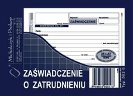 Druki akcydensowe - MICHALCZYK Prokop Zaświadczenie o zatrudnieniu A6 80 kartek 502-5 - miniaturka - grafika 1