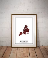 Plakaty - Plakat, Crimson Cities - New York City, 59,4x84,1 cm - miniaturka - grafika 1