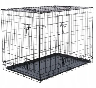 Trixie Home kennel, M: 78 × 62 × 55 cm, black - Sprzęt podróżny i transportery dla psów - miniaturka - grafika 1