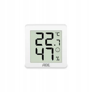 Termometr z higrometrem Ade 3 sztuki 4,5 x 1,5 x 4,5 cm biały - Stacje pogodowe - miniaturka - grafika 1