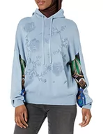 Swetry damskie - Desigual Sweter damski JERS_delfos, niebieski, S - miniaturka - grafika 1