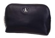 Kosmetyczki, organizery i kuferki - CALVIN KLEIN KOSMETYCZKA DAMSKA MINIMAL MONOGRAM MAKE UP BAG BLACK K60K608403 BDS - miniaturka - grafika 1