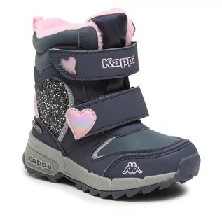 Buty dla dziewczynek - Śniegowce Kappa 260910K Navy/Rose 6721 - grafika 1