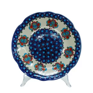 Ceramiczny talerz deserowy 21,5 cm Ceramika Bolesławiec - Dekoratorstwo - miniaturka - grafika 1
