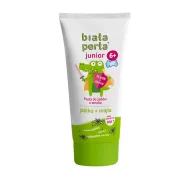 Pasty do zębów - VITAPRODUKT Biała Perła Junior pasta do zębów o smaku jabko-mięta dla dzieci 6-12 50 ml 7067298 - miniaturka - grafika 1