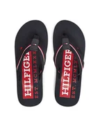 Klapki i japonki męskie - Tommy Hilfiger Japonki Corporate Hilfiger Beach FM0FM05436 Granatowy - miniaturka - grafika 1