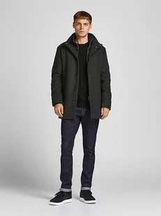 Jack & Jones Wełniana kurtka "Dunham" w kolorze antracytowym - Kurtki męskie - miniaturka - grafika 1