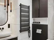 Grzejniki łazienkowe - Instal Projekt Stick grzejnik 50x74 cm czarny mat STI-50/70C31 - odbiór osobisty: Kraków, Warszawa, 29-Innych-Miast - miniaturka - grafika 1