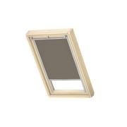 Rolety - Roleta zaciemniająca do okna dachowego 78x118 cm szara z aluminiową ramą Velux - miniaturka - grafika 1