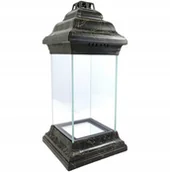 Lampiony i znicze - Znicz Kapliczka Unikatowy Oryginalny Lampion Czarny Ze Złotą Nitką - miniaturka - grafika 1