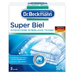 Dr. Beckmann Super Biel Intensywne Wybielanie Tkanin 3 X 40 G - Środki do prania - miniaturka - grafika 1