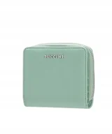 Portfele - Portfel Damski Mały Elegancki Skóra Ekologiczna PUCCINI Zielony BLP836A-5C - miniaturka - grafika 1