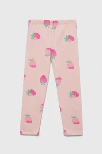Spodnie i spodenki dla dziewczynek - GAP legginsy dziecięce kolor różowy wzorzyste - Gap - grafika 1