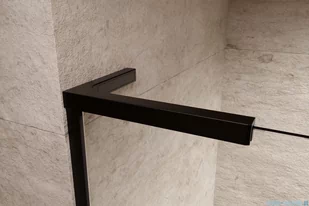 Radaway Modo SL Black II kabina Walk-in 95x200 lewa czarny mat/szkło przejrzyste 10319095-54-01L - Kabiny prysznicowe - miniaturka - grafika 4