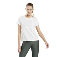 Koszulki i topy damskie - Damska Koszulka z krótkim rękawem REEBOK RUNNING SPEEDWICK TEE HT6009 – Biały - miniaturka - grafika 1