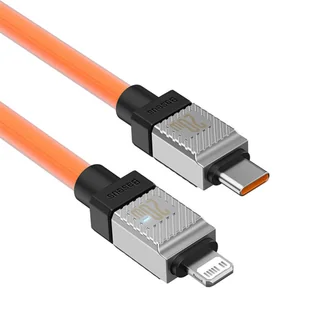 Kabel szybko ładujący Baseus USB-C do Lightning CoolPlay Series 20W 2m (pomarańczowy) - Kable - miniaturka - grafika 6