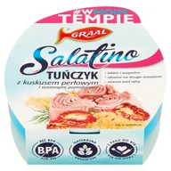 Konserwy i dania rybne - Graal SALATINO TUŃCZYK Z KUSKUSEM PERŁOWYM I SUSZONYMI POMIDORAMI 160G zakupy dla domu i biura! 52760717 - miniaturka - grafika 1