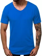 Koszulki męskie - T-SHIRT MĘSKI NIEBIESKI OZONEE B/181590 - Ozonee - miniaturka - grafika 1