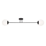 Lampy sufitowe - Kaja ALFRED OLSZEWSKI Niesymetryczna lampa sufitowa z dwoma kloszami K-4923 z serii SAVOY - miniaturka - grafika 1